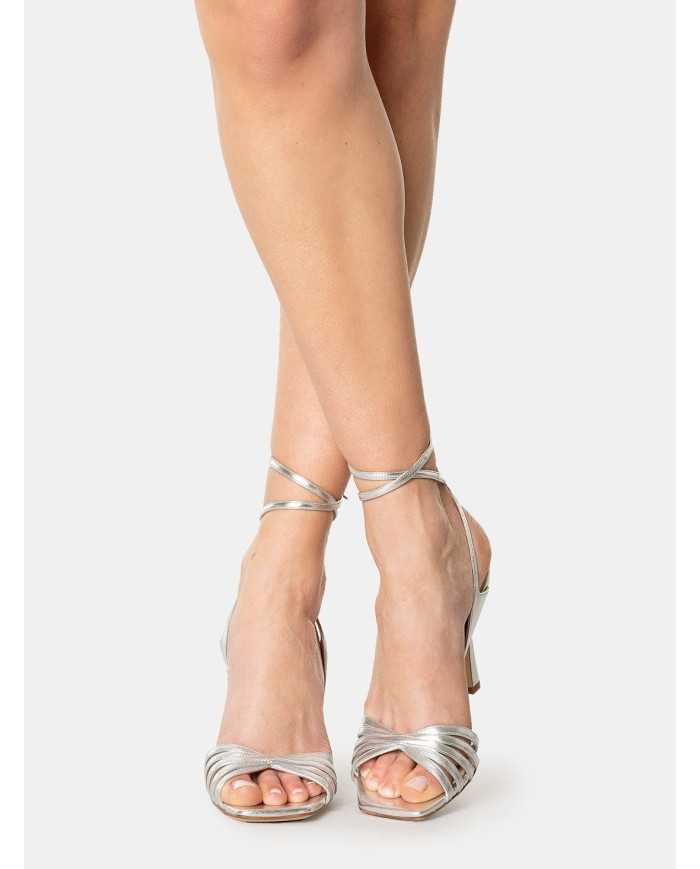 LELLA BALDI Sandalo laminato