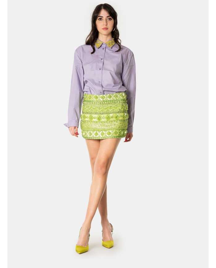 DES_PHEMMES Camicia colletto ricamato