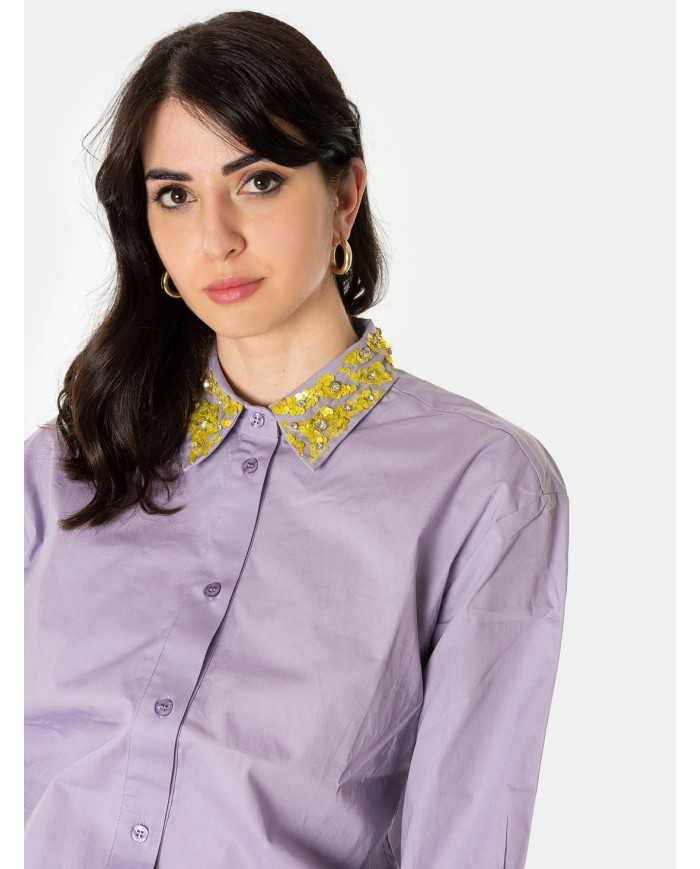 DES_PHEMMES Camicia colletto ricamato