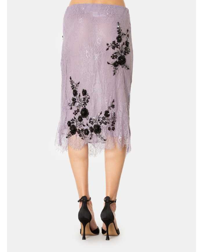 DES_PHEMMES Gonna midi con ricami