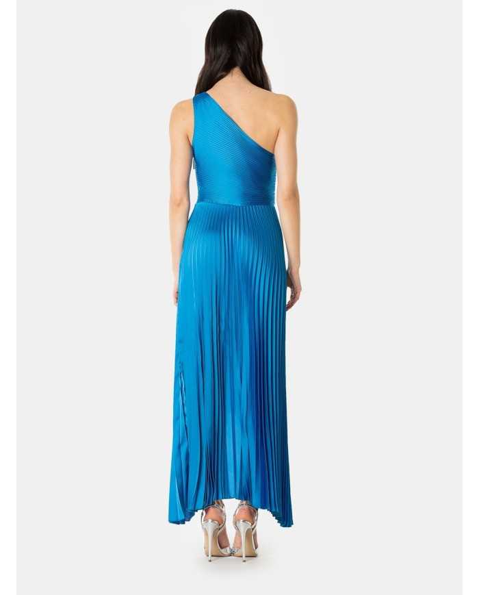 SIMONA CORSELLINI Abito monospalla plissè