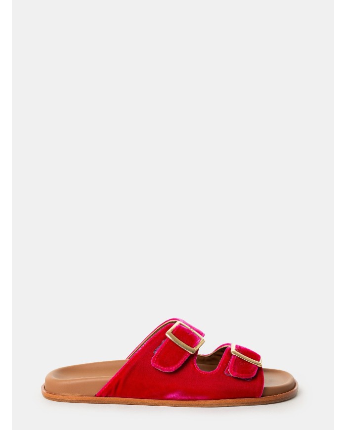 Lanapo Sandalo ciabatta in velluto