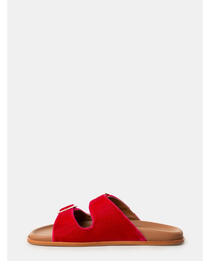 Lanapo Sandalo ciabatta in velluto