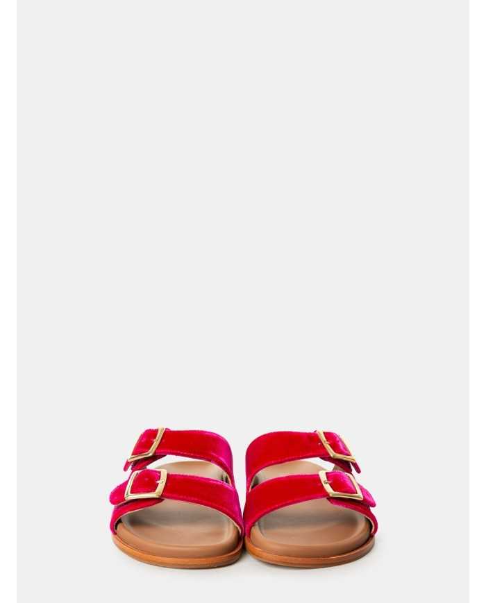 Lanapo Sandalo ciabatta in velluto