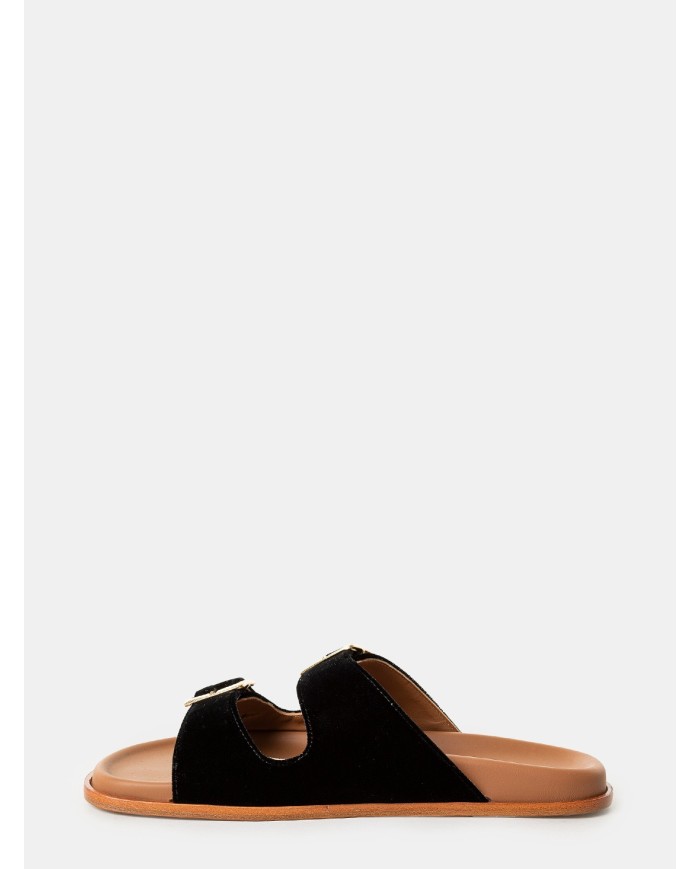 Lanapo Sandalo ciabatta in velluto