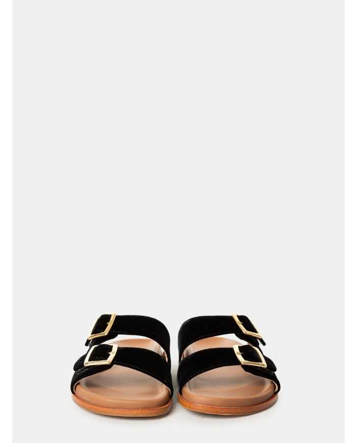 Lanapo Sandalo ciabatta in velluto