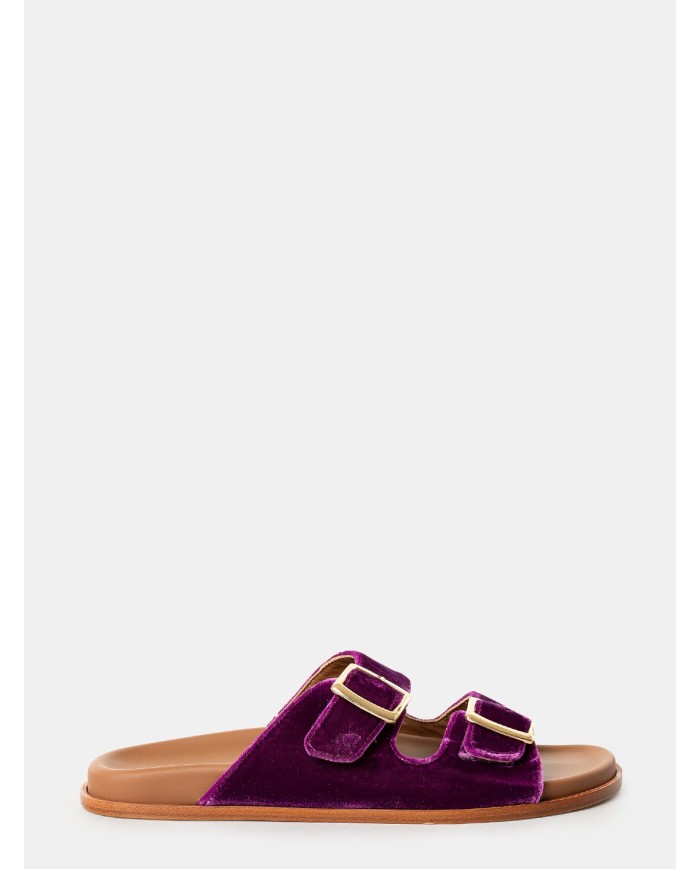 Lanapo Sandalo ciabatta in velluto