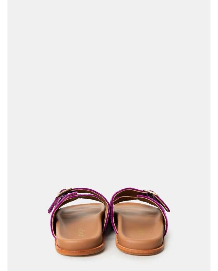 Lanapo Sandalo ciabatta in velluto