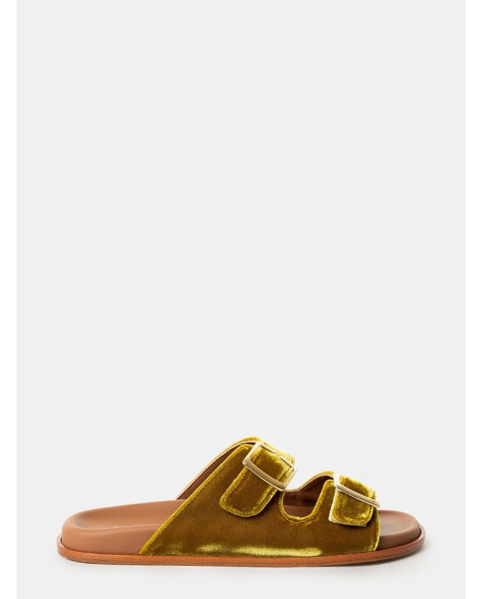 Lanapo Sandalo ciabatta in velluto