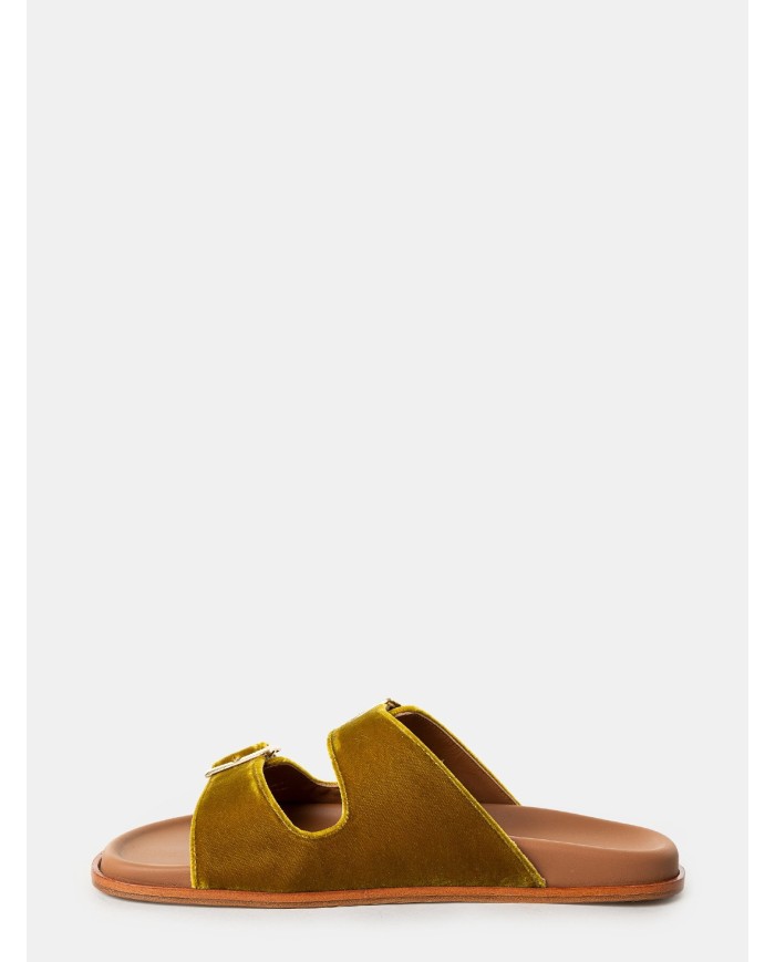 Lanapo Sandalo ciabatta in velluto