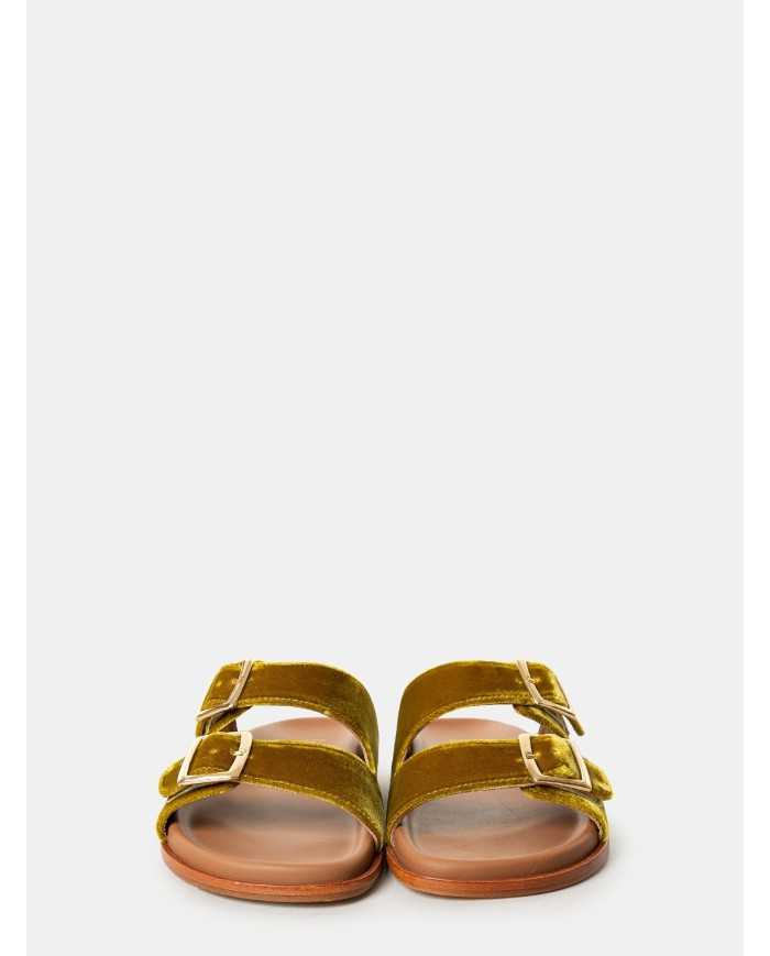 Lanapo Sandalo ciabatta in velluto