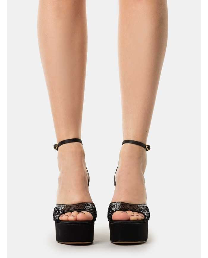 ROBERTO FESTA Sandalo con paillettes