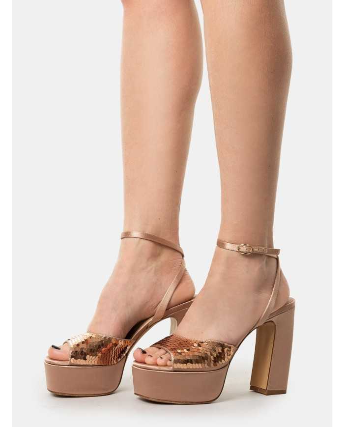 ROBERTO FESTA Sandalo con paillettes