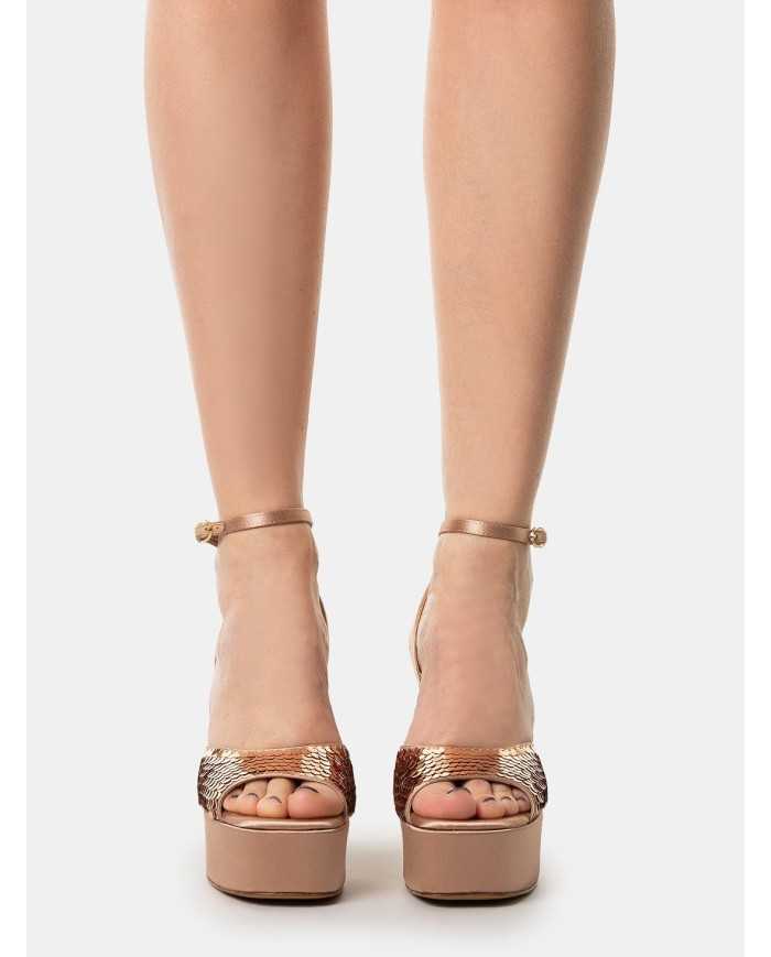 ROBERTO FESTA Sandalo con paillettes