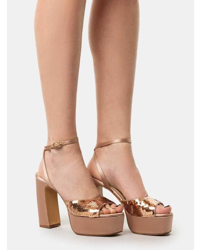 ROBERTO FESTA Sandalo con paillettes