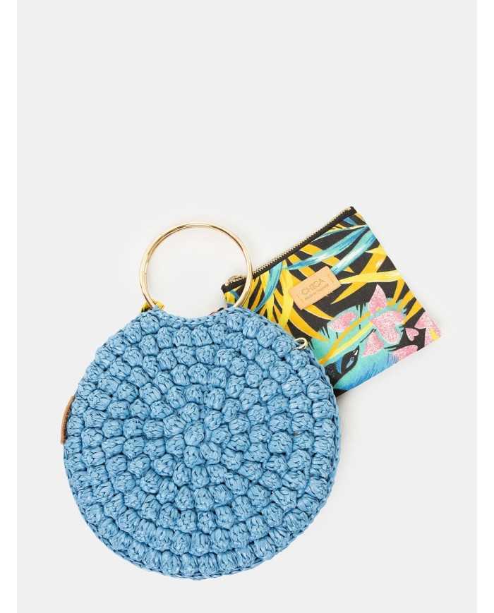CHICA Handmade Borsa grande in rafia PIPPO