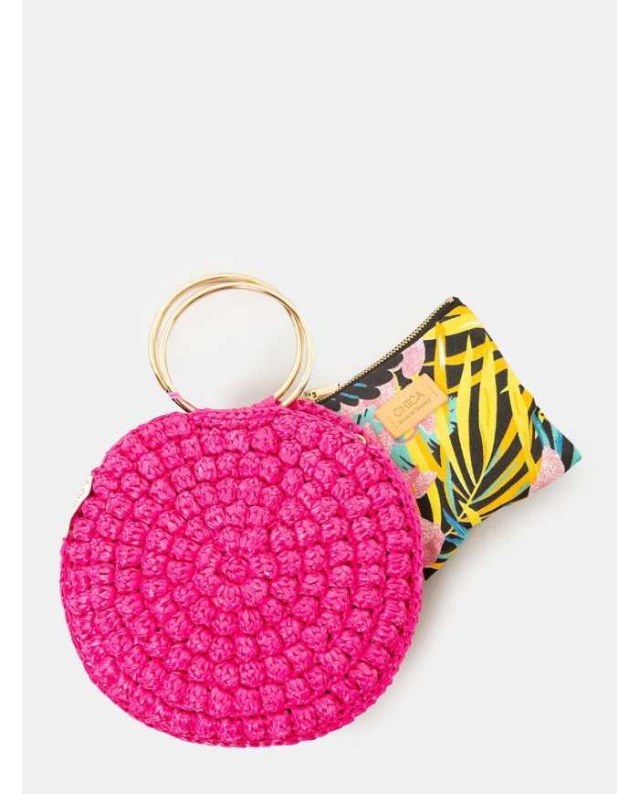 CHICA Handmade Borsa grande in rafia PIPPO