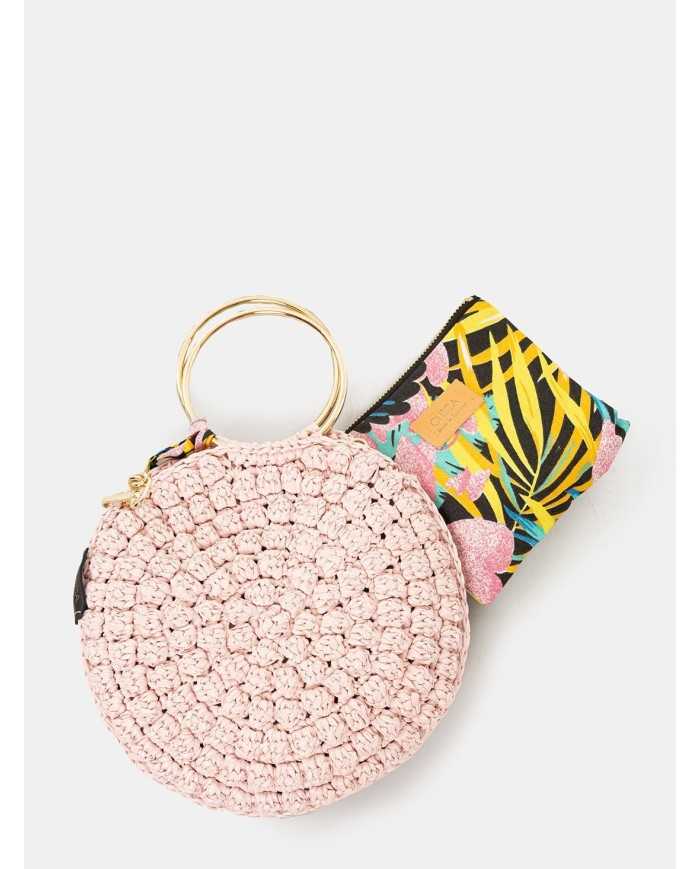 CHICA Handmade Borsa grande in rafia PIPPO