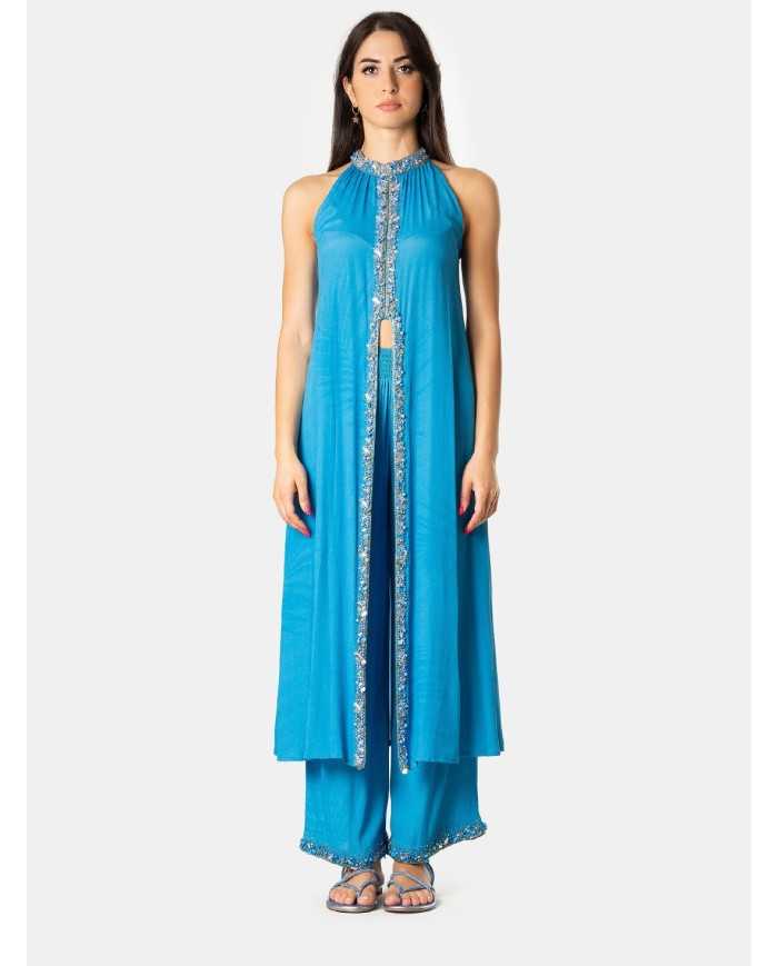 MIRIAM STELLA Top lungo smanicato