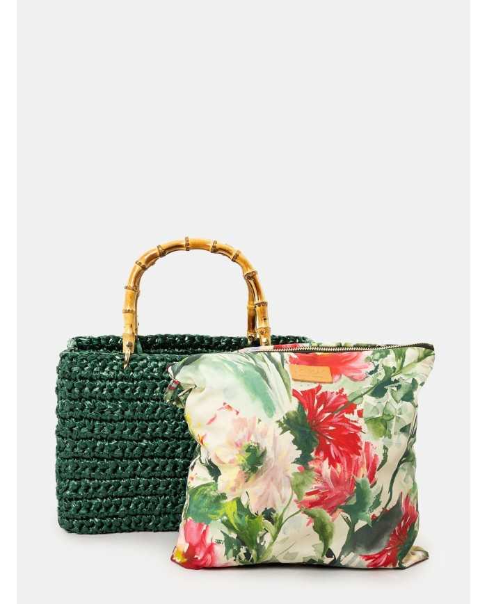 CHICA Handmade Borsa grande in rafia