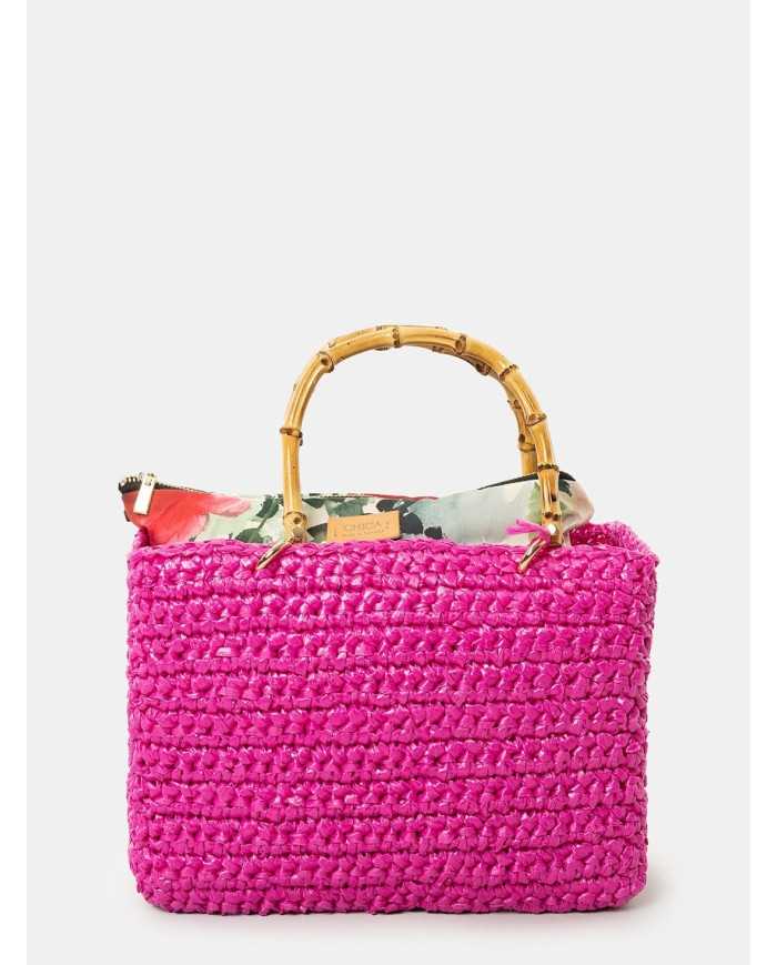 CHICA Handmade Borsa grande in rafia