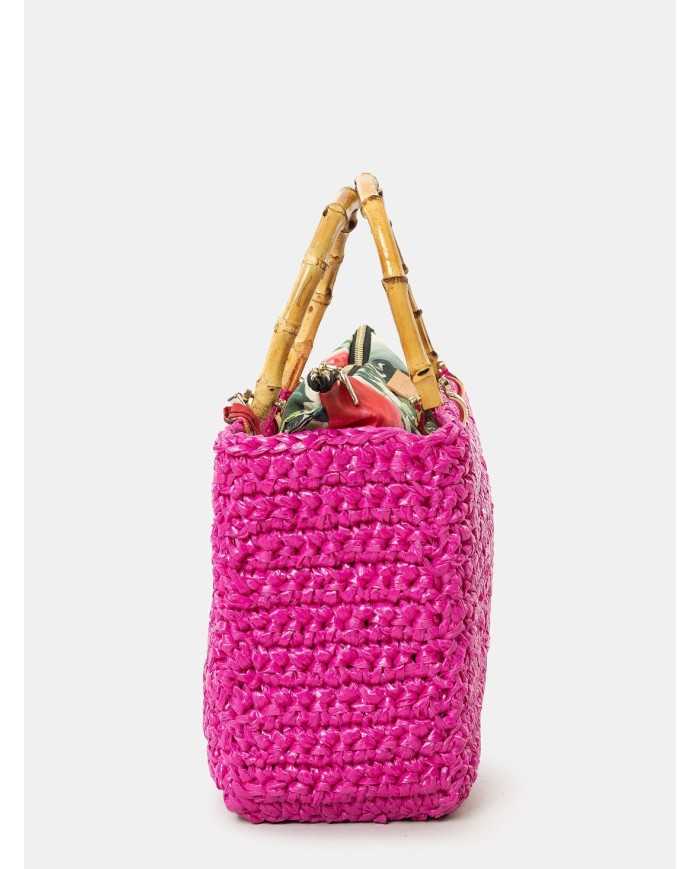 CHICA Handmade Borsa grande in rafia