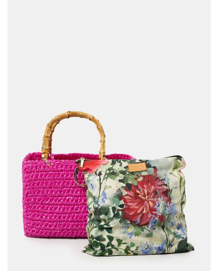 CHICA Handmade Borsa grande in rafia