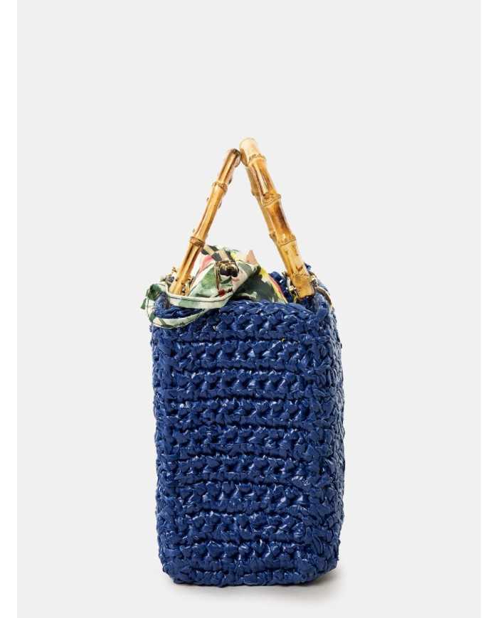 CHICA Handmade Borsa grande in rafia