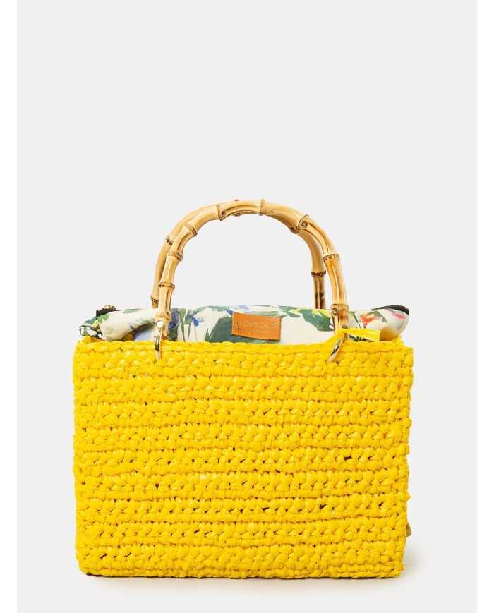 CHICA Handmade Borsa grande in rafia