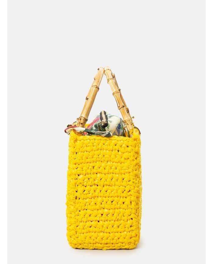 CHICA Handmade Borsa grande in rafia