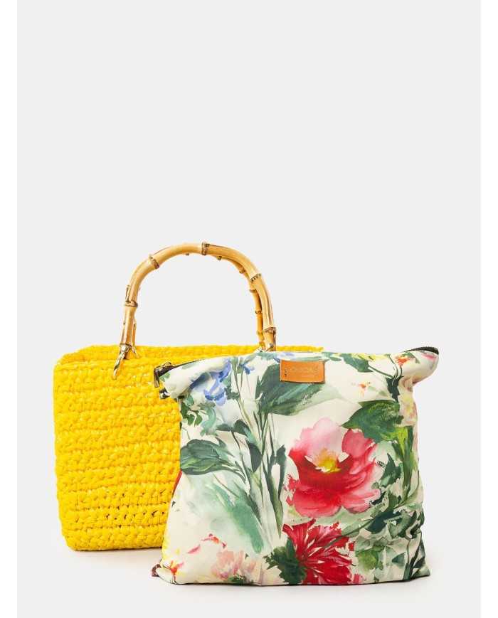 CHICA Handmade Borsa grande in rafia