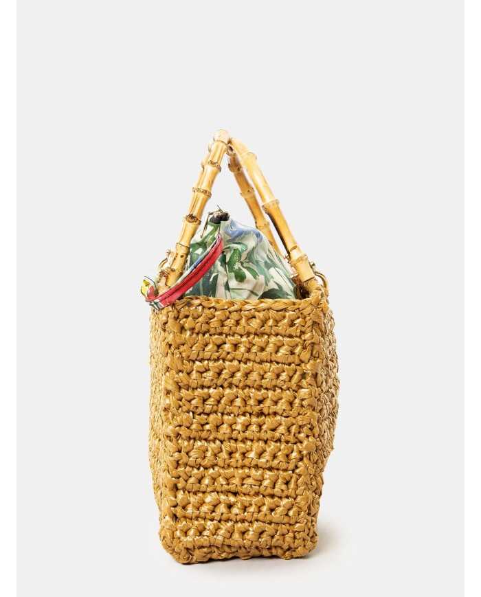 CHICA Handmade Borsa grande in rafia