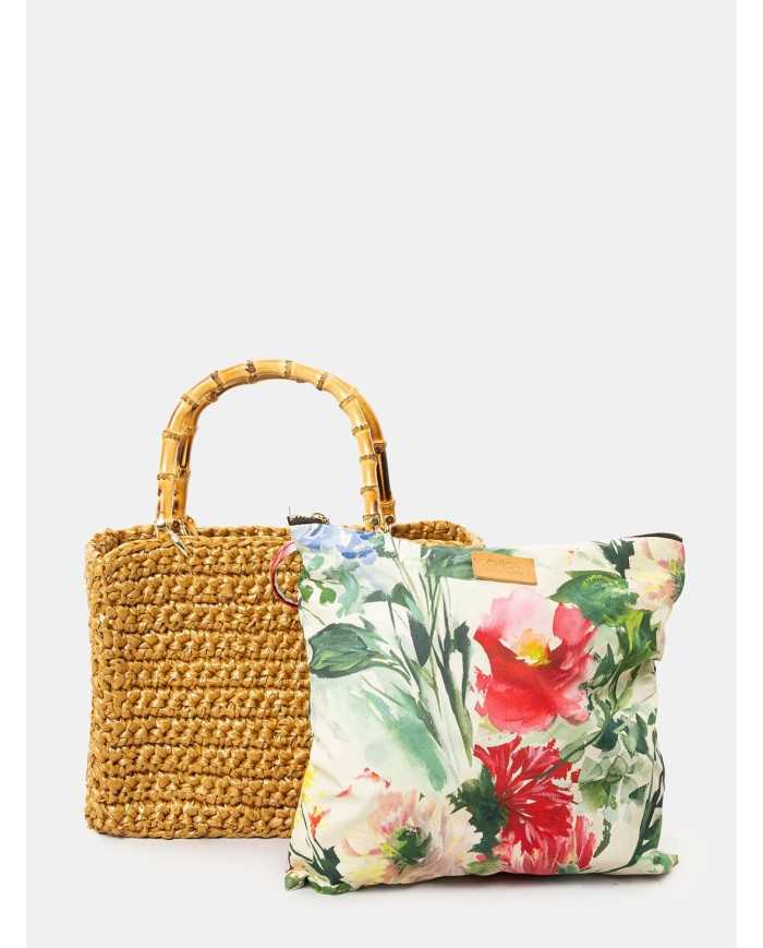 CHICA Handmade Borsa grande in rafia