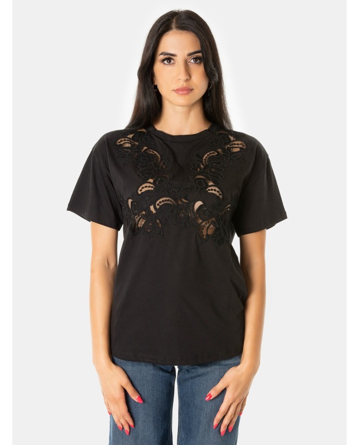 ERMANNO SCERVINO T-shirt con pizzo