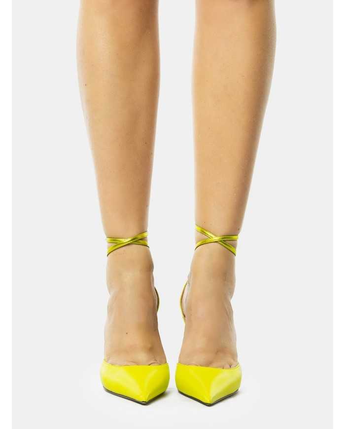 LELLA BALDI Sandalo slingback in pelle