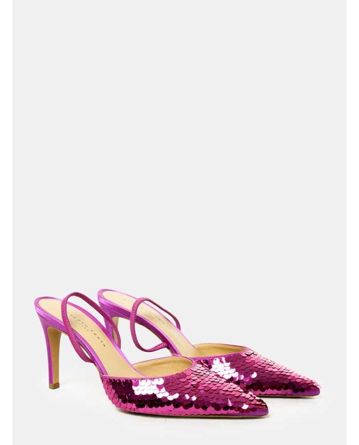 ROBERTO FESTA Sandalo slingback in paillettes