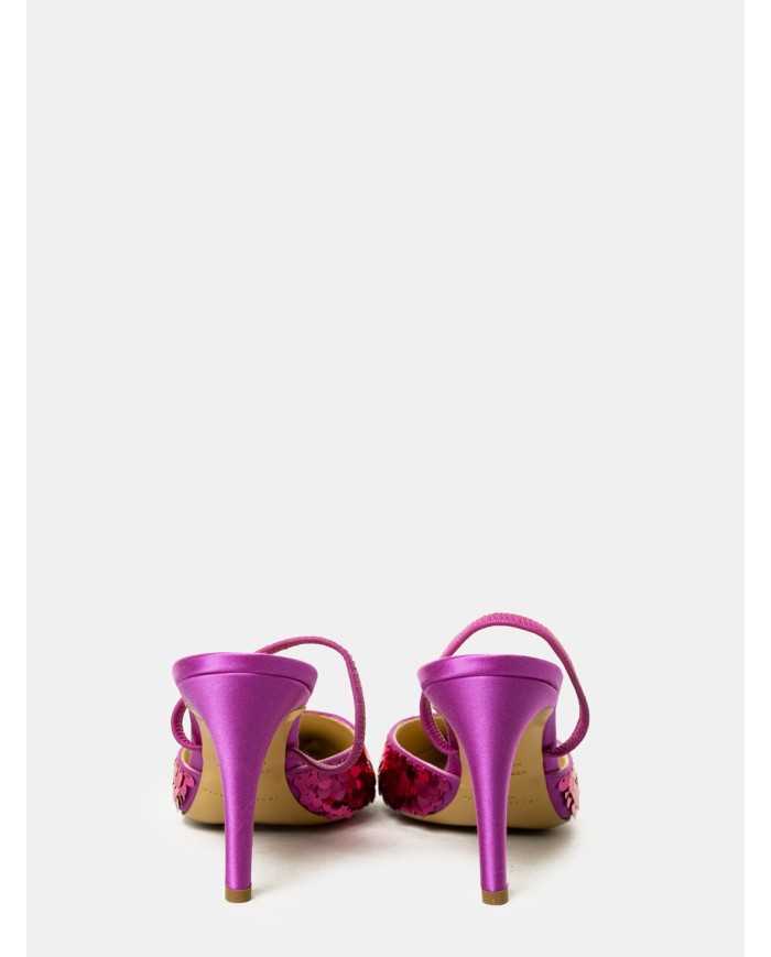 ROBERTO FESTA Sandalo slingback in paillettes