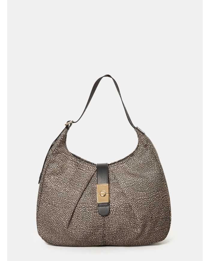 BORBONESE Borsa Hobo in nylon