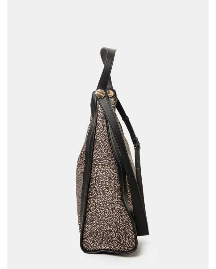 BORBONESE Borsa Hobo in nylon