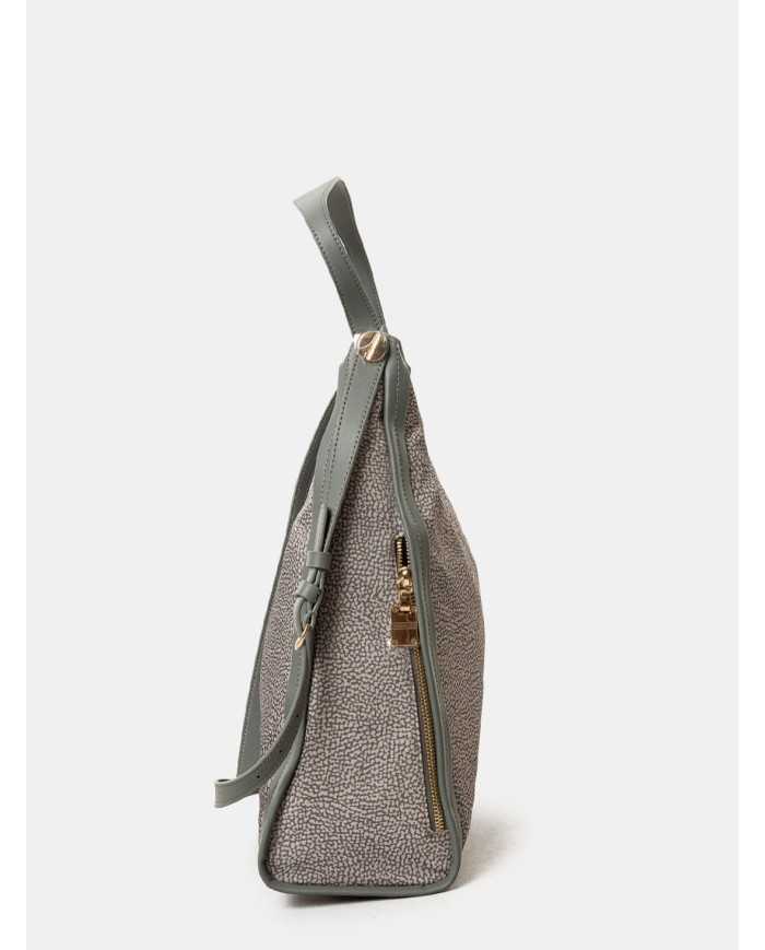 BORBONESE Borsa Hobo in nylon