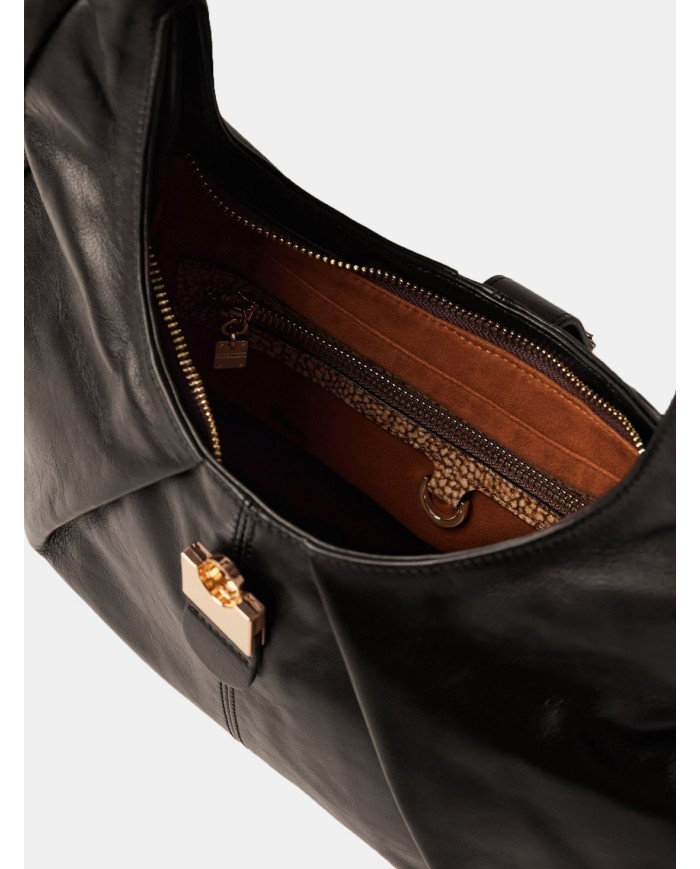 BORBONESE Borsa Hobo medium in nappa