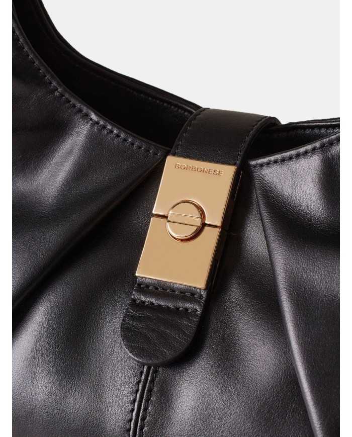 BORBONESE Borsa Hobo medium in nappa