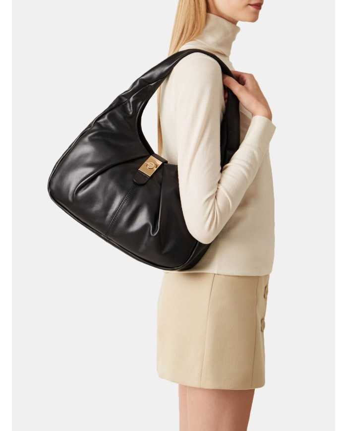 BORBONESE Borsa Hobo medium in nappa