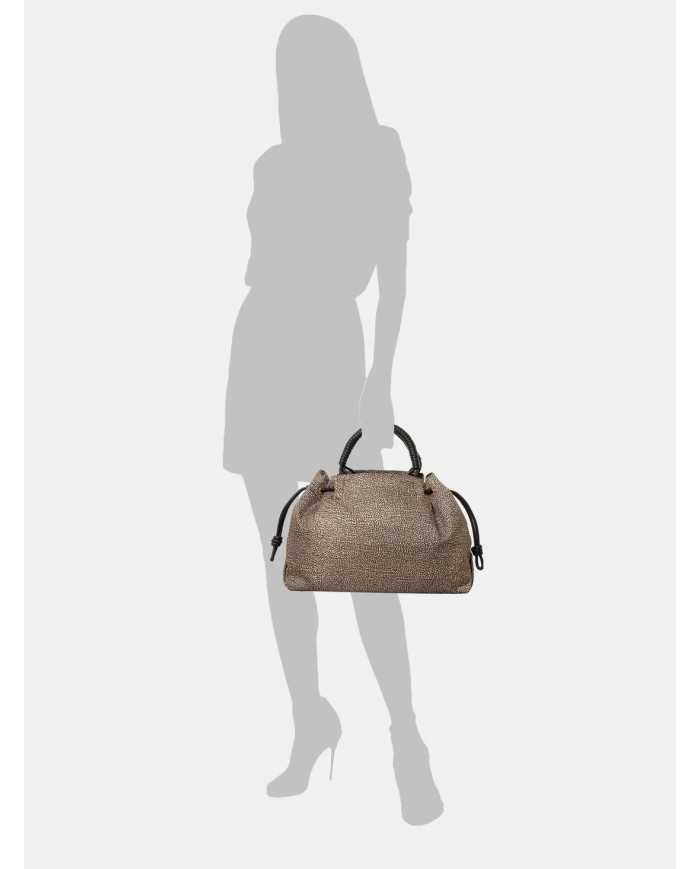 BORBONESE Borsa Shopping in nylon