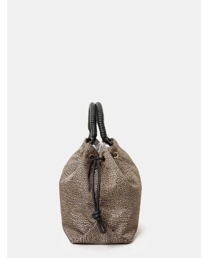 BORBONESE Borsa Shopping in nylon