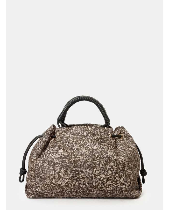 BORBONESE Borsa Shopping in nylon
