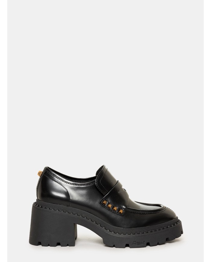 ASH Mocassino in pelle con tacco