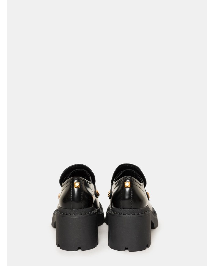 ASH Mocassino in pelle con tacco