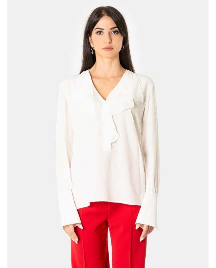 MAXMARA STUDIO Camicia in seta con rouches