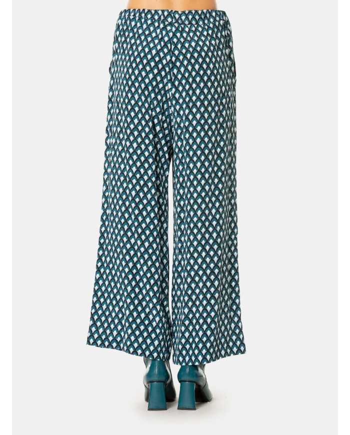 MAXMARA WEEKEND Pantalone in seta a fantasia